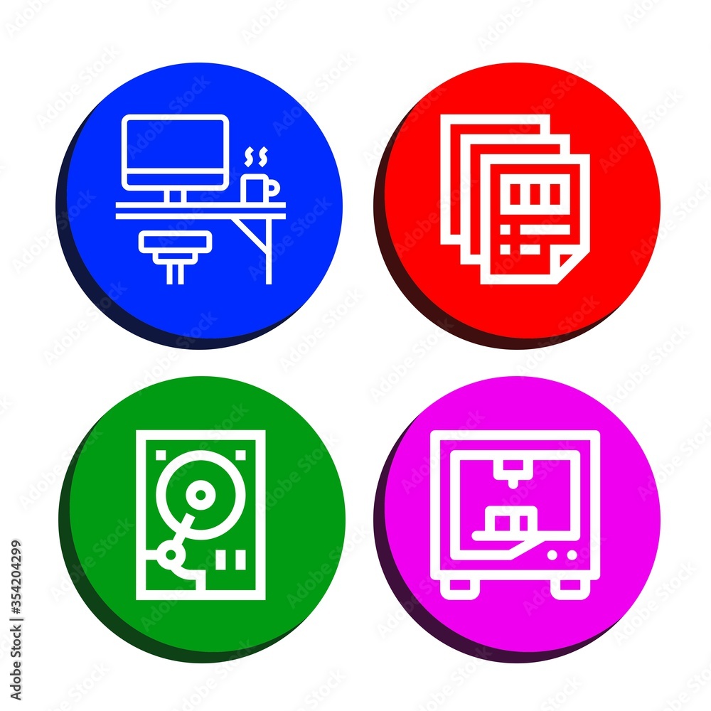 printer simple icons set printer simple icons set