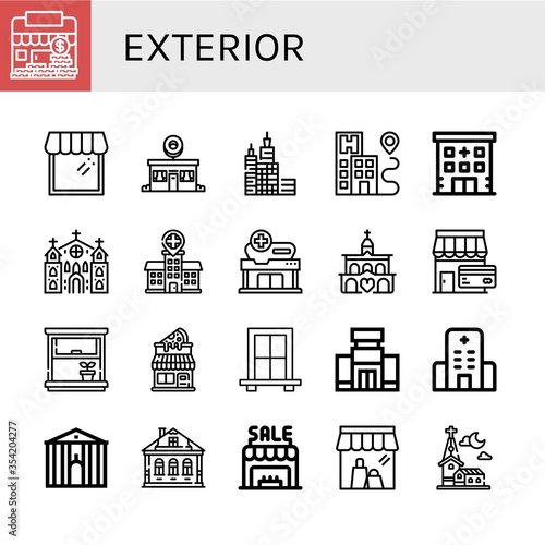 exterior icon set
