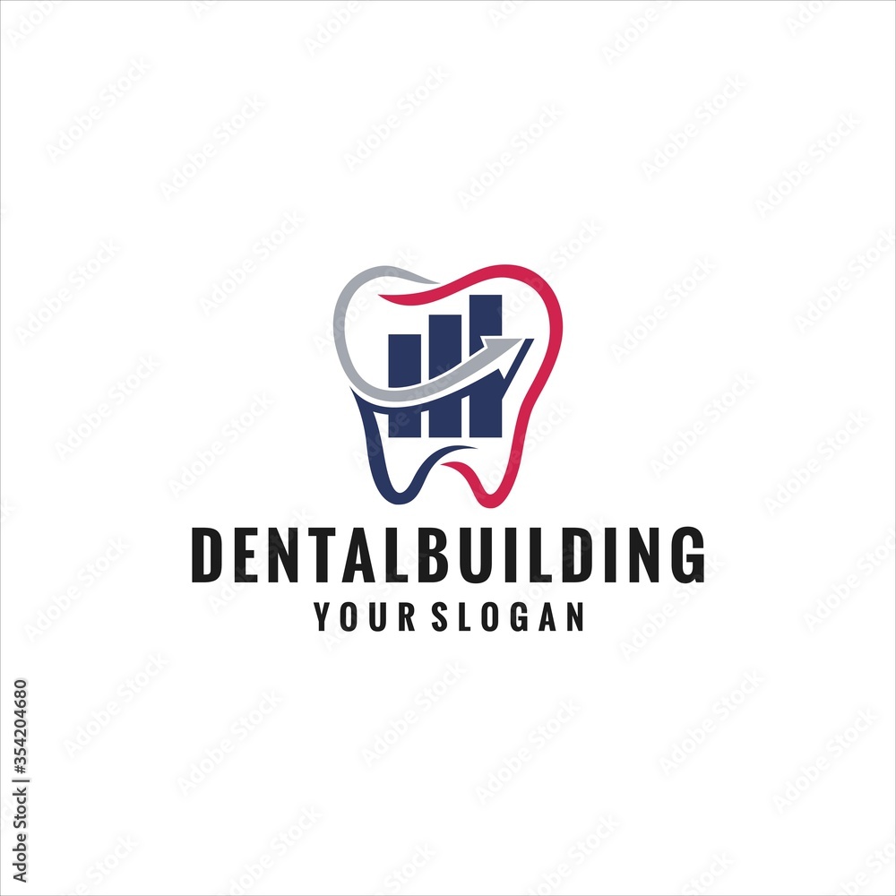 dental building, building arrow, Dentist Symbols, Sign, Illustration