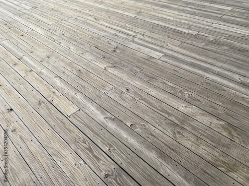 Detail of wooden boardwalk