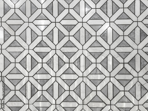 Photography Mosaic marble floor detail