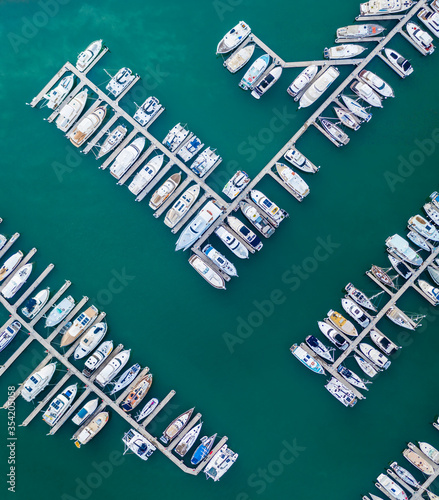 Boats at Manly Harbour photo