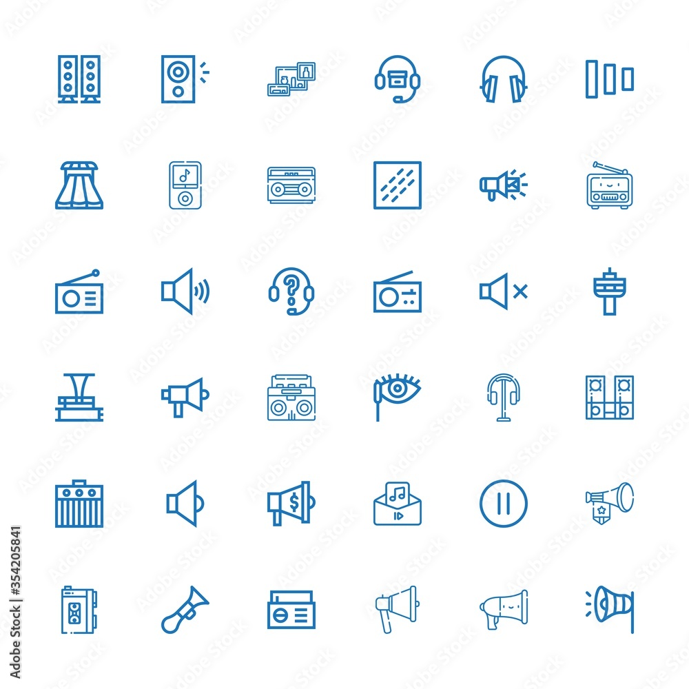 Editable 36 volume icons for web and mobile