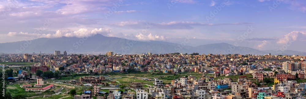 Kathmandu City Panorama at Sunset
