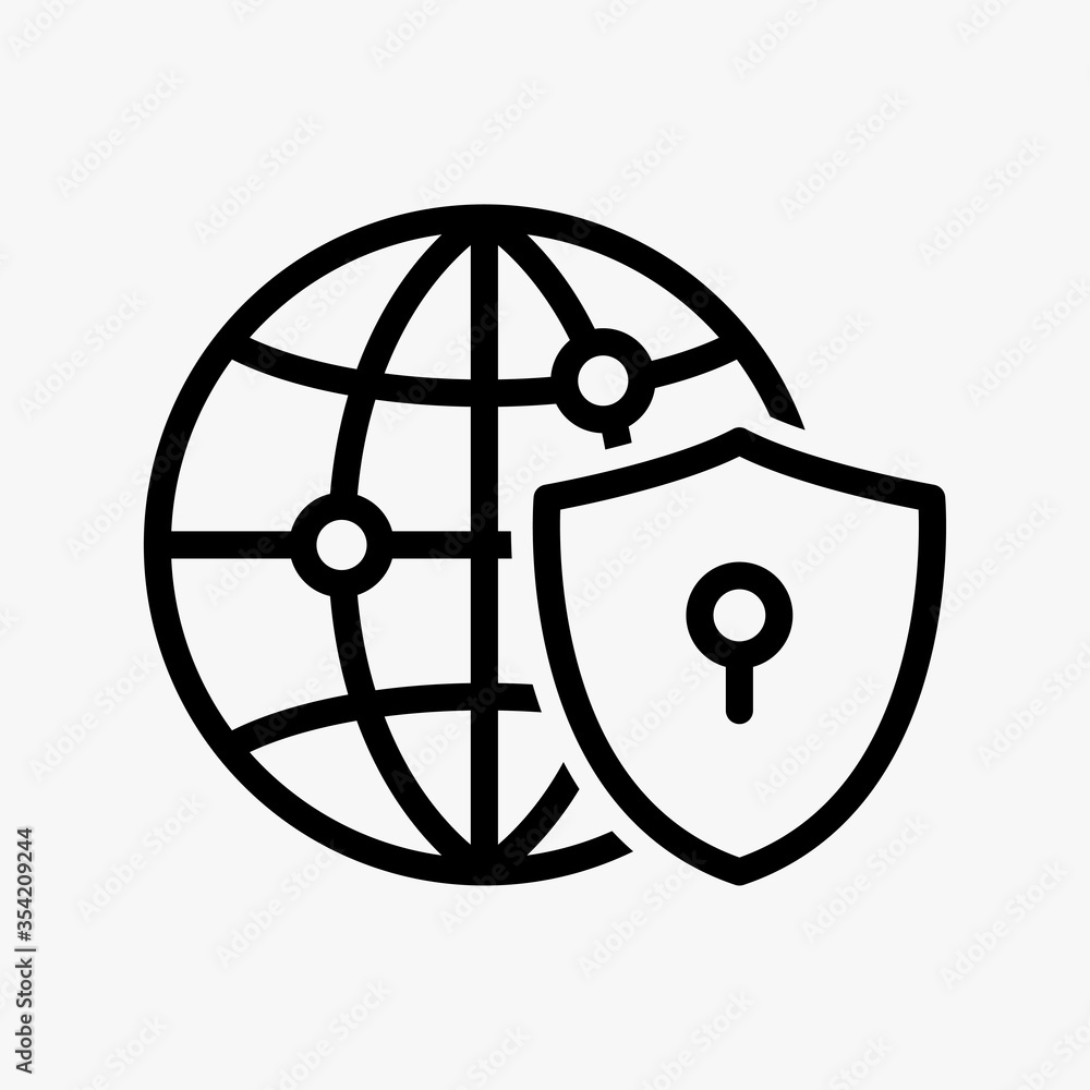 Network security icon Network security icon
