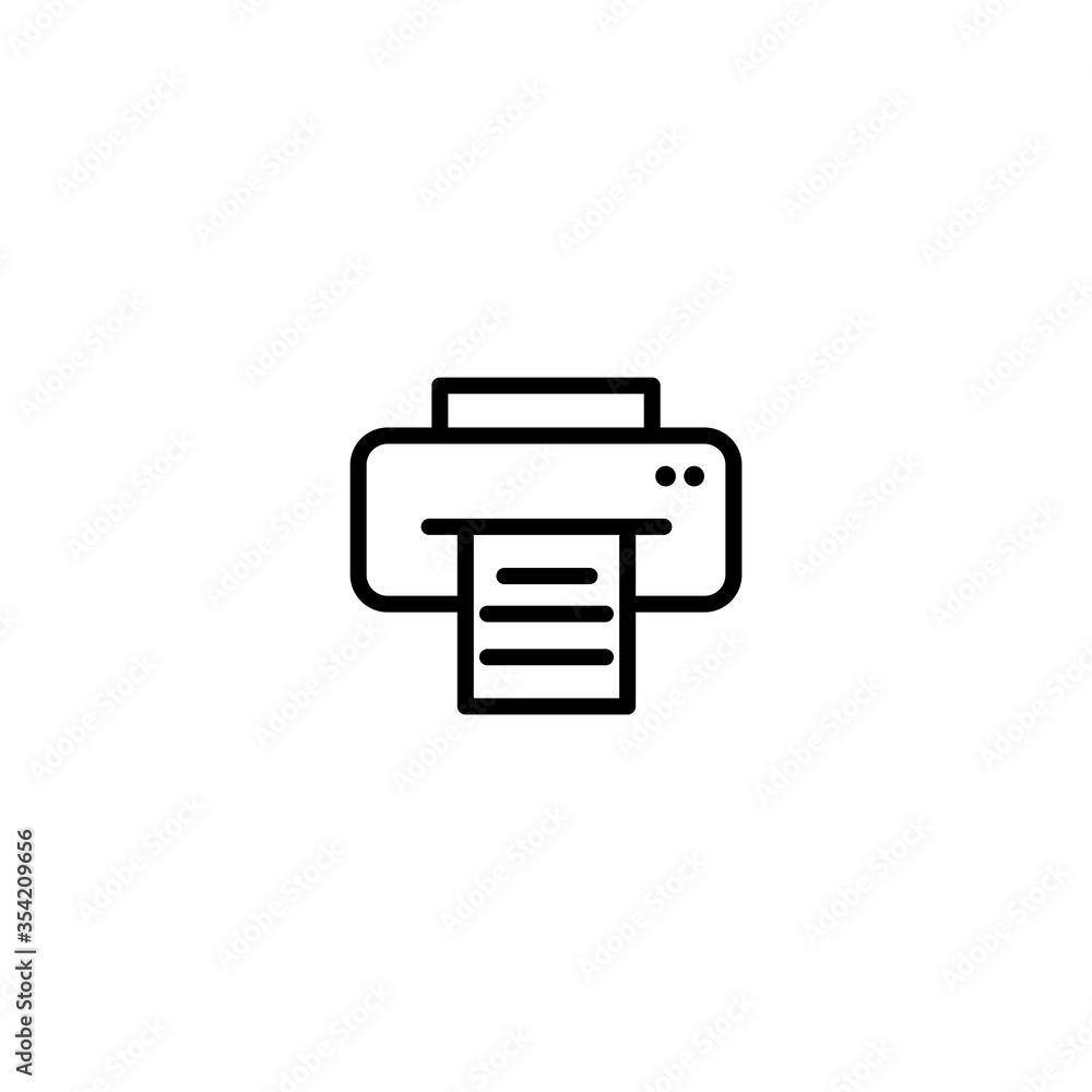 Printer Icon Vector Design Template And Illustration Printer Icon Vector Design Template And Illustration