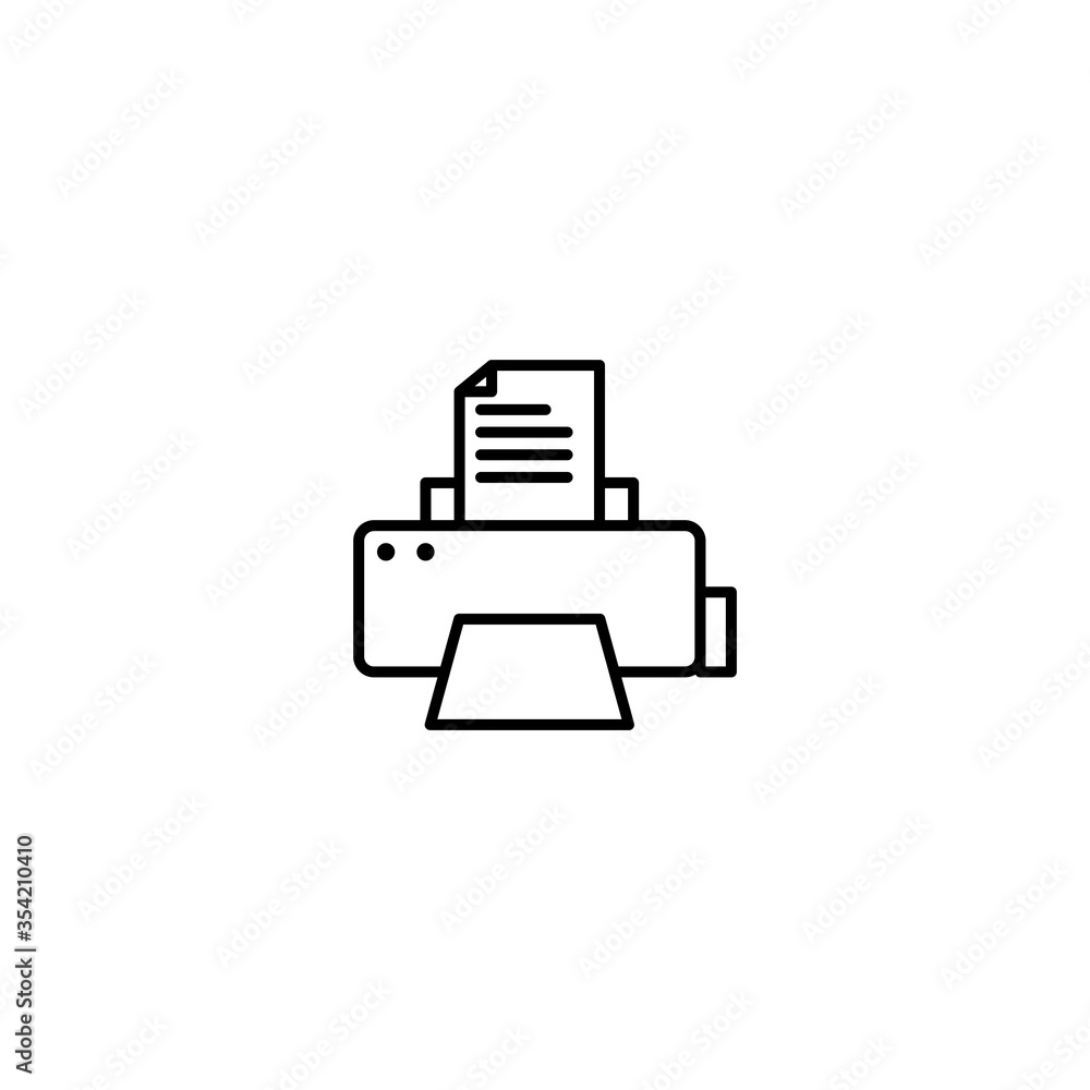 Printer Icon Vector Design Template And Illustration Printer Icon Vector Design Template And Illustration