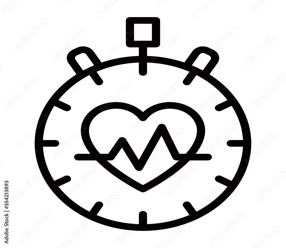 Obraz premium CARDIO WORKOUT icon vector for web and app