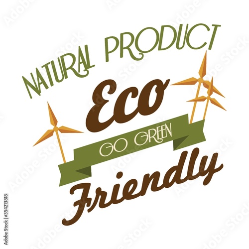 Natural product label
