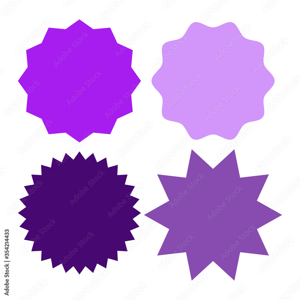Set of colored blank labels various shape isolated on white. Vector illustration
Set of colored blank labels various shape isolated on white. Vector illustration