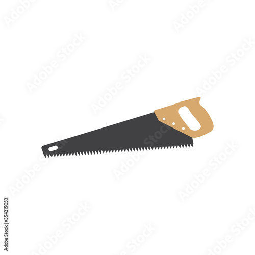 Wood saw graphic design template vector isolated