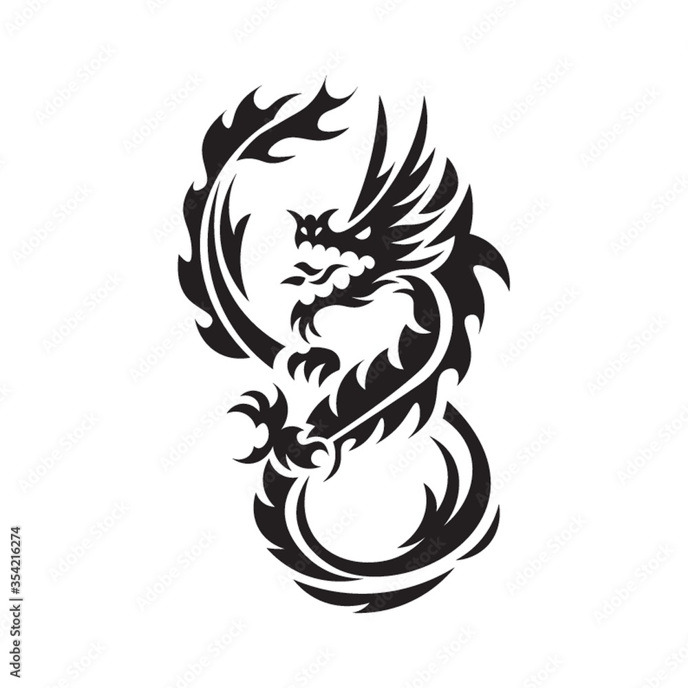 Obraz premium Dragon tattoo
