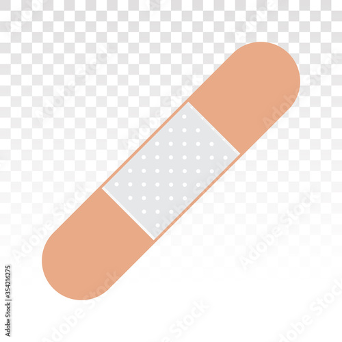 Bandage or medical plaster flat icon for app and website