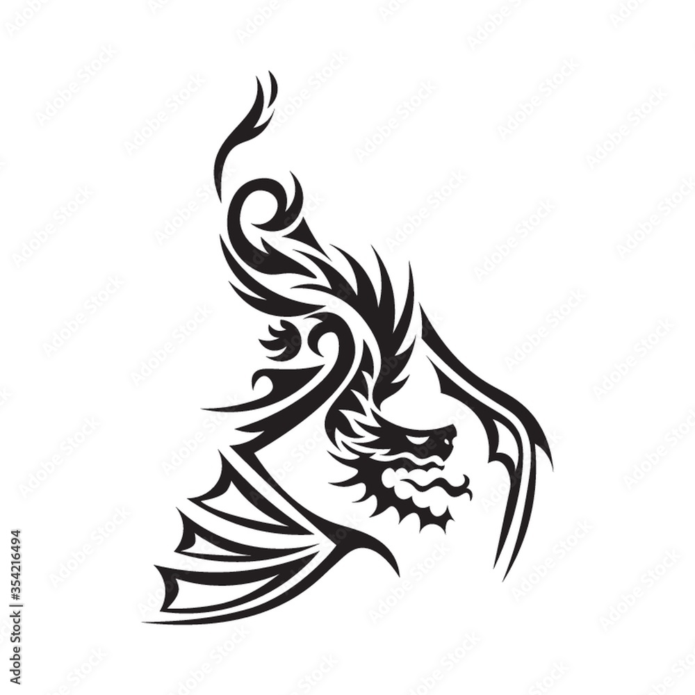 Fototapeta premium Dragon tattoo