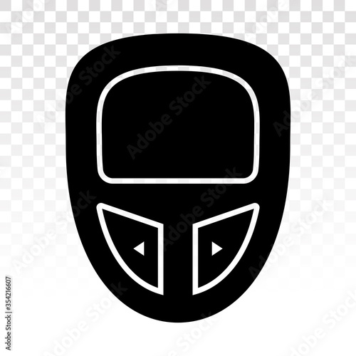 Blood glucose meter test kit / diabetes tester kit flat vector icon for apps and websites