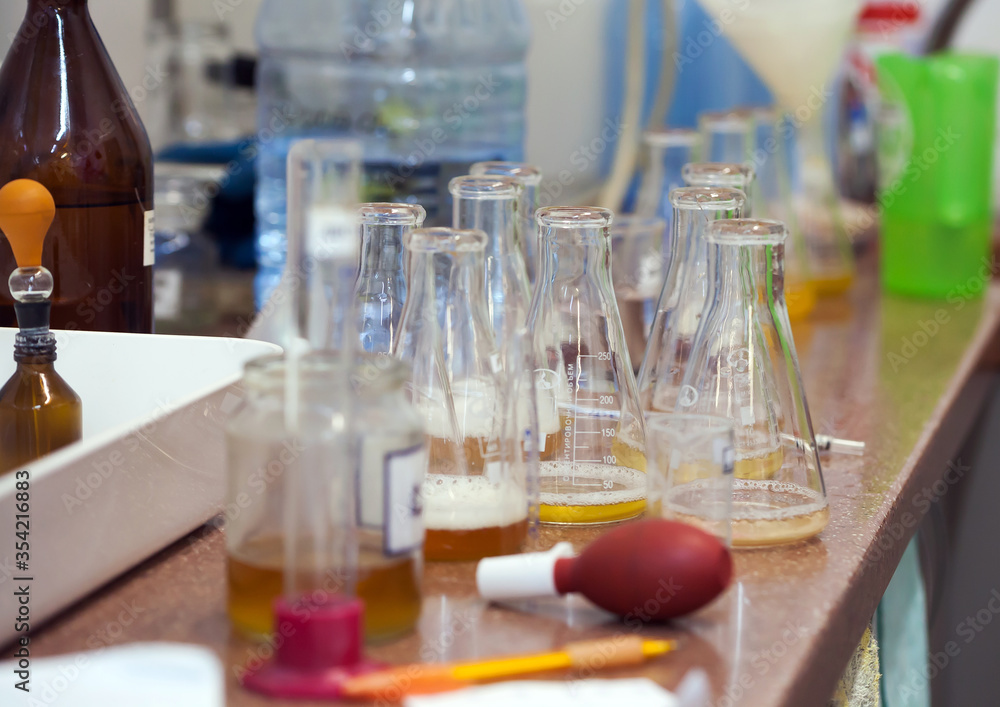 test tubes in laboratory test tubes in laboratory
