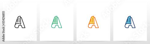 Folded Paper On Letter Logo Design A