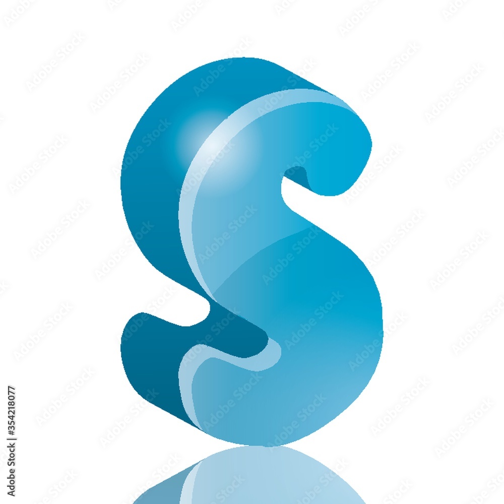 Isometric alphabet S Isometric alphabet S