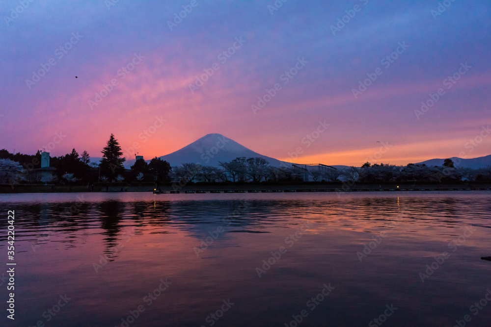 春の富士山(４月)