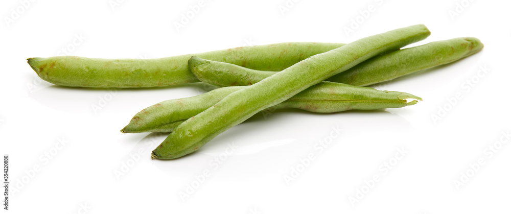 Green Bean Isolated on White Background Green Bean Isolated on White Background