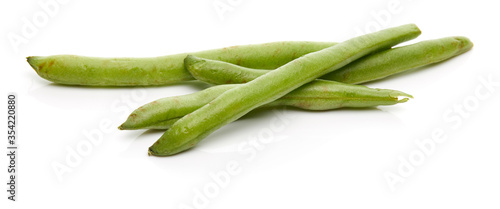 Green Bean Isolated on White Background