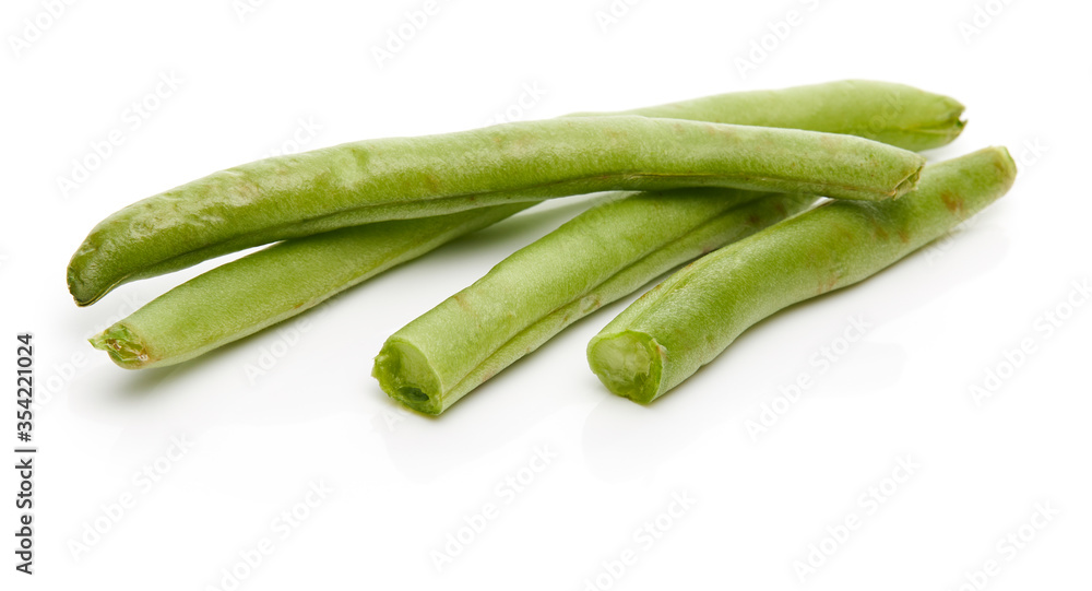 Green Bean Isolated on White Background Green Bean Isolated on White Background