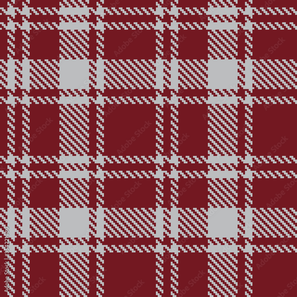 Classic red gray checkered pattern tartan. Classic red gray checkered pattern tartan.