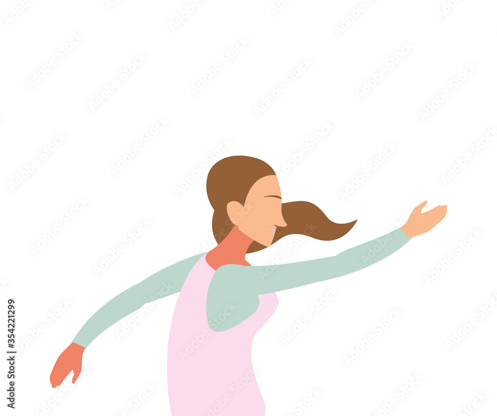 woman doing dance exercises at home woman doing dance exercises at home