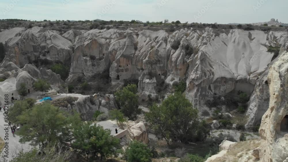 historical and tourist city in Turkey's nevşehir video Göreme National Park and the rocks of Cappadocia area of the air. historical and tourist city in Turkey's nevşehir video Göreme National Park and the rocks of Cappadocia area of the air.