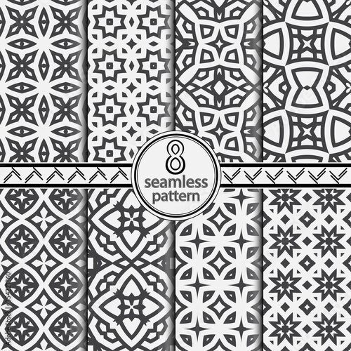 Set of vector seamless patterns.