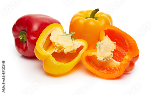 Bell Pepper Isolated on White Background