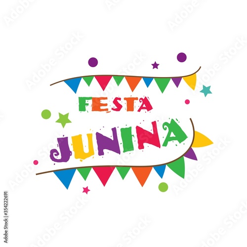 Festa junina celebration vector
