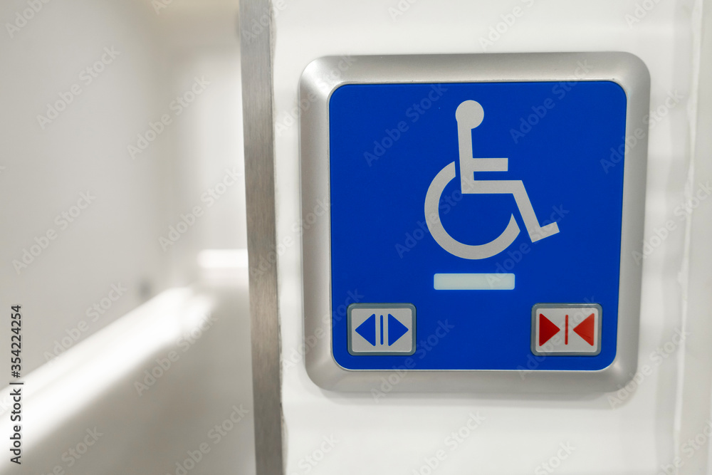 Restroom for people with disabilities in a modern country Restroom for people with disabilities in a modern country