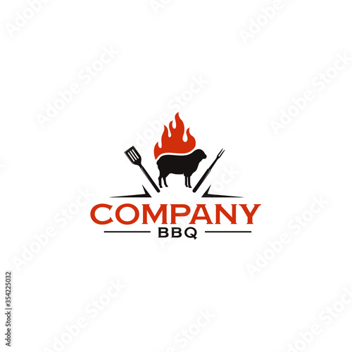 logo for barbecue company