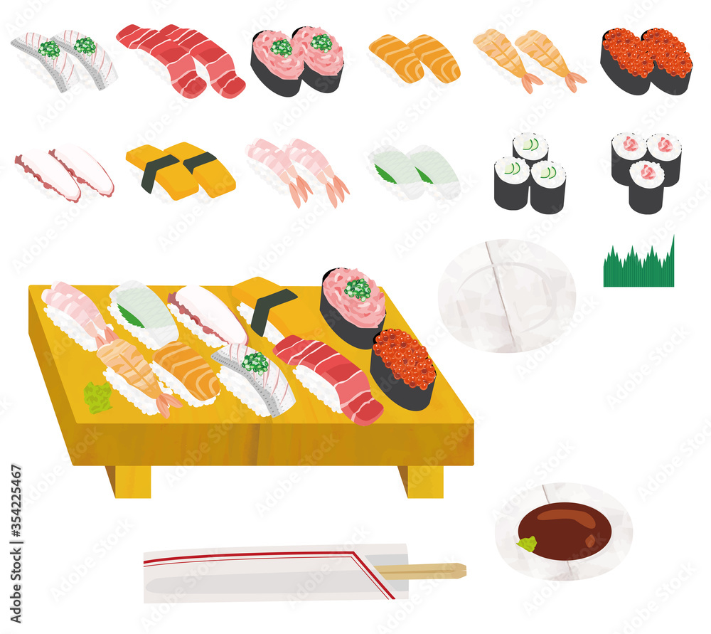 寿司 Takeuot 出前 日本食 イラスト Stock Vector Adobe Stock 寿司 Takeuot 出前 日本食 イラスト Stock Vector Adobe Stock