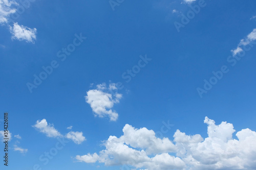 Beautiful blue sky and cloudy background