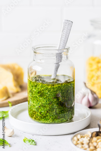 Pesto with Ingredients