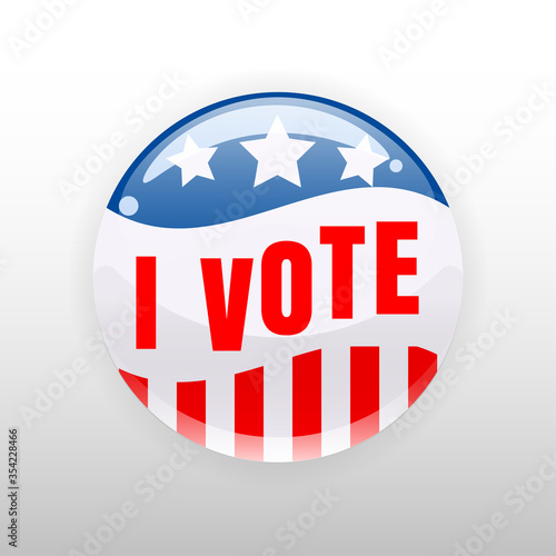 I Vote United States of America button election, badge