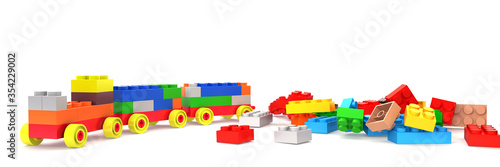 Plastic building blocks