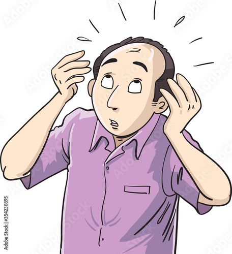 Hair loss in men