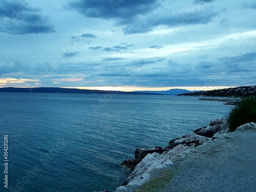Wallpaper Mural Dramatic sky over coast of croatia Torontodigital.ca