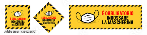 è obbligatorio indossare la mascherina