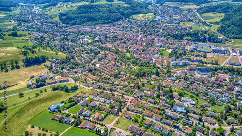 Sissach's Zentrum im Kanton Basel-Landschaft