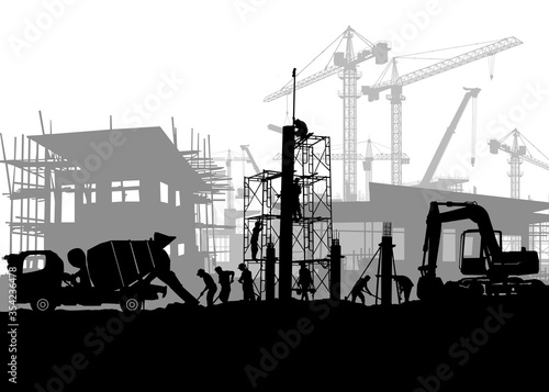 Construction vector background,Construction info graphics, Book Cover Design.