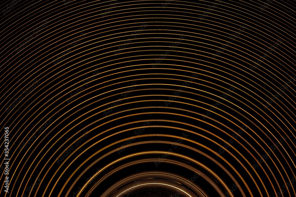 Yellow-orange data or music signal in the form of half waves. Yellow-orange data or music signal in the form of half waves.