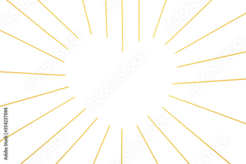 thin pasta stretch out a heart shape on an isolated background. heart with pasta