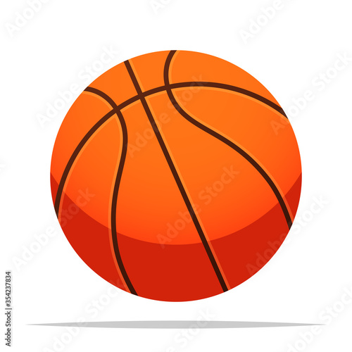 Basketball ball vector isolated illustration
