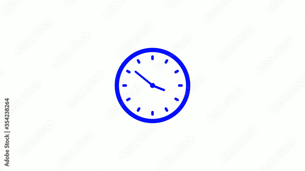 New counting down blue clock animation,clock animation icon