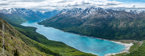Lake Eklutna is a beautiful glacial lake.