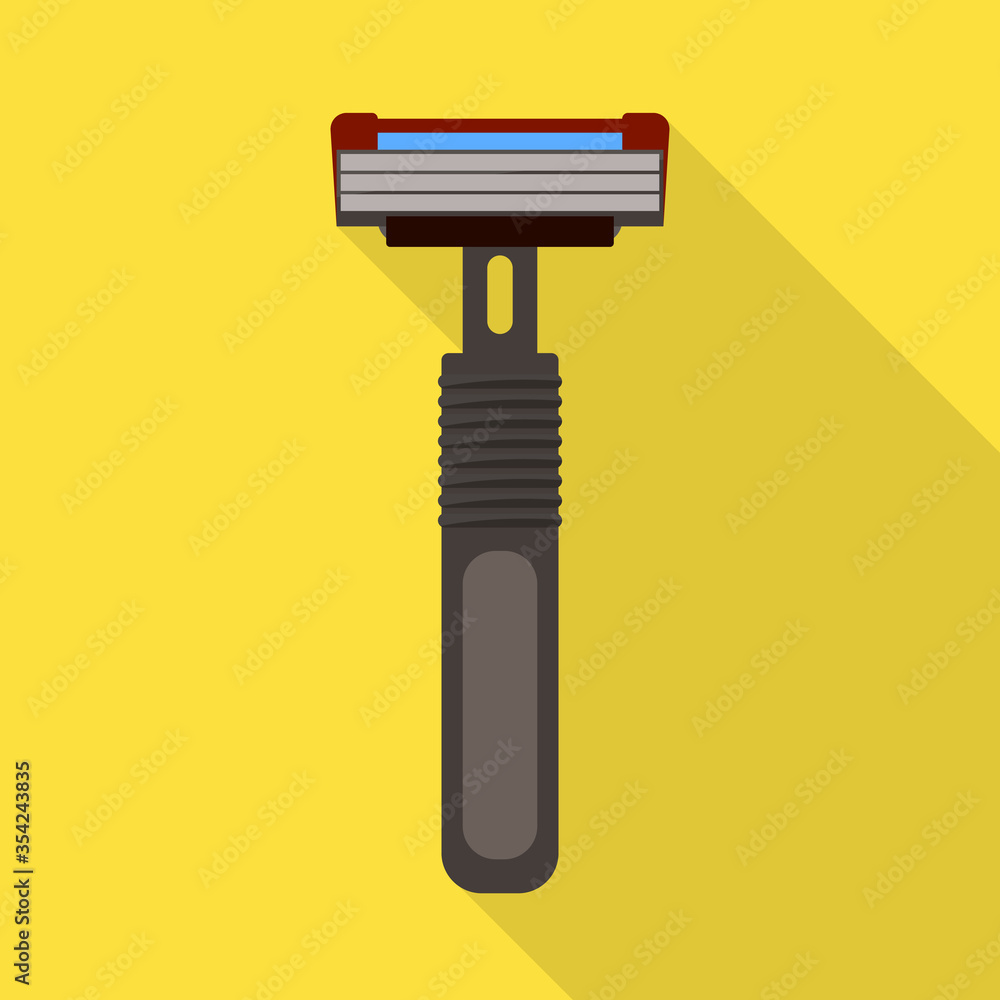 Vector design of razor and hair icon. Graphic of razor and shaving stock symbol for web. Vector design of razor and hair icon. Graphic of razor and shaving stock symbol for web.